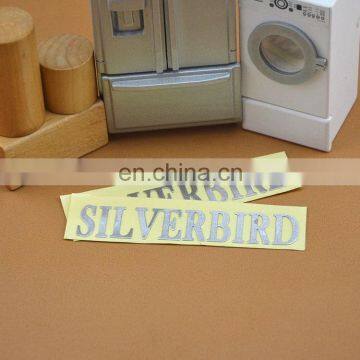 Factory price super bright 3M adhesive metal sticker label