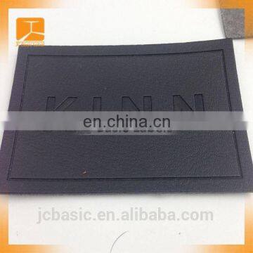 Custom embossed real leather patch/fake leather patch/TPU leather label for shoes