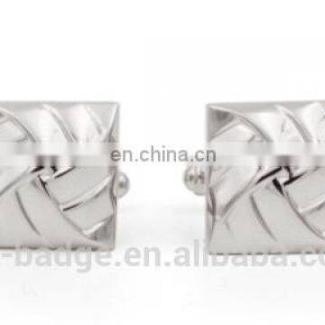 ilver square with clockwise around the Striped Shirt Cufflinks,Wholesale high polished 316l stainless steel cufflink