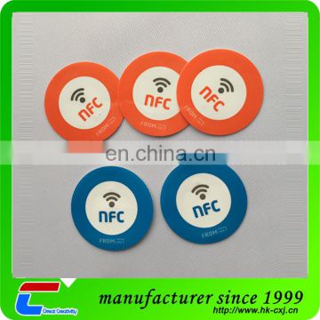 custom shape HF rfid NTAG 215 nfc tag/rfid label