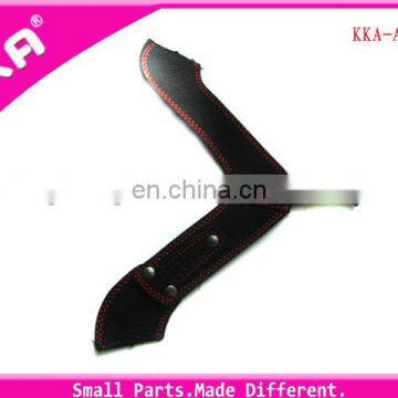 Fshion Colour Keyboard Black Leather Shoes Uppers photo-2