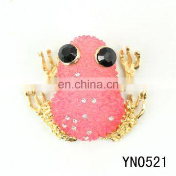 cheap pink frog rhinestone accessories buckle for shoes