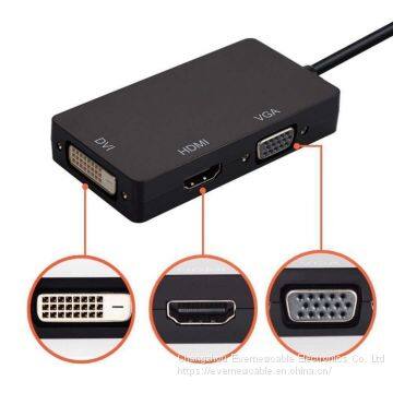 Адаптер кабеля 3 в 1 Mini DisplayPort быстродействующего типа