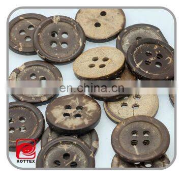 4 Holes Factory ECO-Friendly Natural Coconut Shirt Button For Sweater, Small Orders Accepted