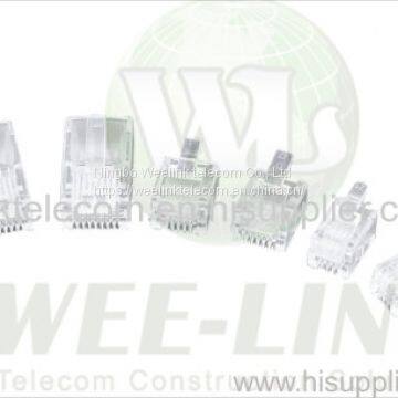 RJ45 8P8C UTP Connector Cat6A Modular Plug for 23AWG