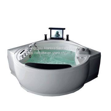 1-2person Selling the best quality cost-effective products luxury whirlpool hot tub massage bathtub with pop-up TV