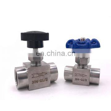 Needle Valve Female Thread 1/8" 1/4" 3/8" 1/2" Inch Stainless Steel Flow Control Shut off Crane Adjustable Needle Valve photo-2