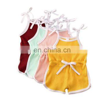 Toddler Girls Romper Short Jumpsuit Baby Ribbed photo-4
