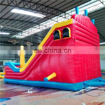 Outdoor Children Amusement Park Steamer Shape Inflatable Bouncy Castle Slide For Sale photo-3