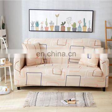 New Arrival Wholesale Customized 1 2 3 4 Seater High Elastic Stretch Full Size Corner Couch Cubre Universal Spandex Sofa Cover photo-2