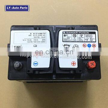 Replacement Car Electric System NEW Starter Battery Dry Charged 12V 70Ah 720A OEM 61216805461 For BMW Parts