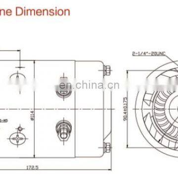 Hydraulic 48 Volt Dc Motor ZD4201 photo-3
