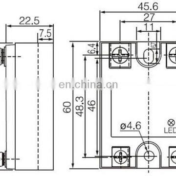AOYI Single Phase DC Solid State Relay 40A 10A 25A photo-2