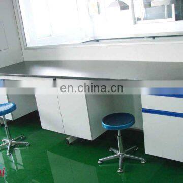 School Science Laboratory Wall Bench With 19mm Epoxy Resin Board photo-3