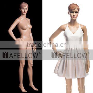 Female Full-Body Mannequin Whosale Stand Plastice Realist Mannequin M009-XFF09