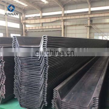 popular good quality hot rolled z and u type steel sheet pile