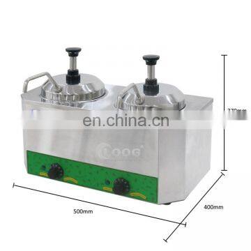 Two Heads Commercial Fruit Sauce Warmer Dispenser Cheese Ketchup Dispenser Pump photo-2
