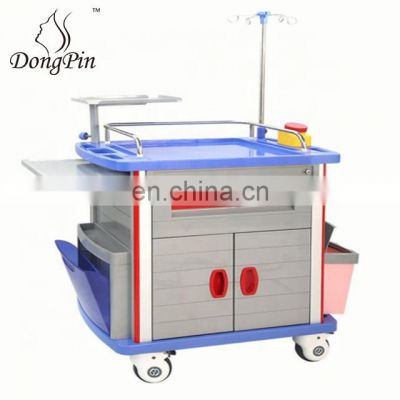 abs emergency trolley equipment function with 2 big drawers