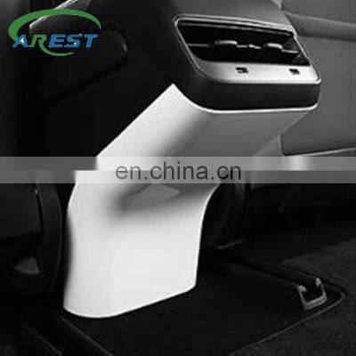 Pearl White color For Tesla Model 3 Interior Decoration rear kick protective cover Armrests Kick Rear Seat Anti-kick Protection