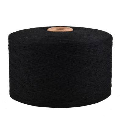 Open End Spinning Ne20 Black Recycled Yarn Regenerated Cotton Blended Yarn for Socks