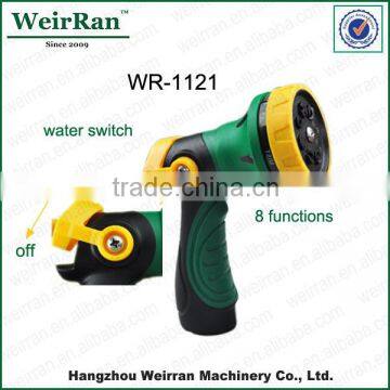 (74150) 8 water patterns flexible garden rotary 360 degree spray cleaning nozzle