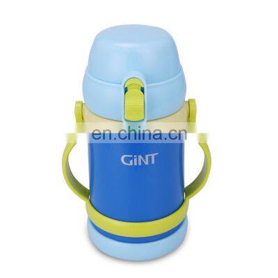 400ml OEM Stainless Steel Kids Portable Vacuum Flask Double Wall Insulated Water Bottle With Straw