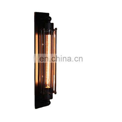 Tonghua Hot Seller Vintage Loft Industrial Black Iron Wall Lamp  T30*300 Filament LED Edison Bulb Home Light