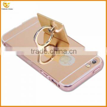 2016 new fashion for iphone 5 luxury mirror ring hard cover case