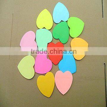 cute sticky note pad heart shaped notepads