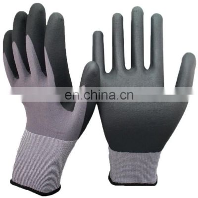 Ultimate Seamless Knit 15Gauge Nylon Nitrile Foam Work Safety Gloves