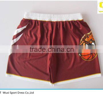 custom soft shorts competition basketball shorts made in china