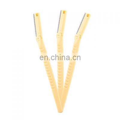 Low Price 3pcs tinke eyebrow razor face Eco friendly biodegradable makeup facial eyebrow razor