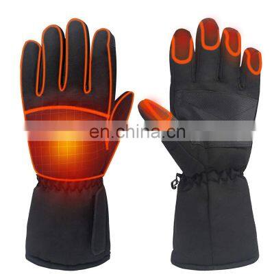 Spot Heating Charging Keeping Warm Heating Autumn and Winter Thickening 5 Fingers Outdoor Hiking and Cycling Gloves