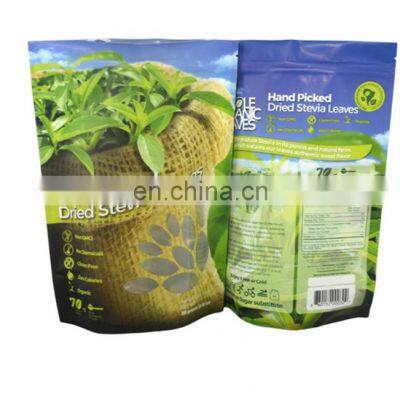 Chinese supplier customized reusable eco friendly air valve zipper lock kraft paper block bottom coffee bag