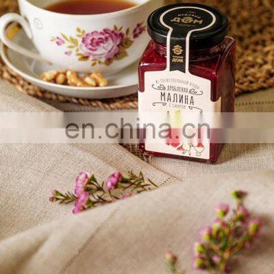 Crushed Raspberries With Sugar Preserved Berries and Fruits Puree photo-4