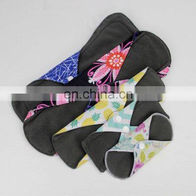 Women's Recycled and Comfortable Bamboo Carbon Cloth Reusable Washable Menstrual Pad, Sanitary Napkins photo-2