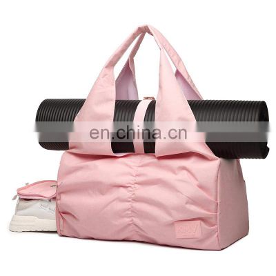 top sale six pack waterproof portable travel backpack waist canvas tote sports fitness bag with dry wet separation