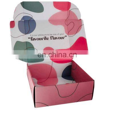 Custom printing cardboard folding paper shirt mailers boxes packing parcel cosmetic shipping boxes