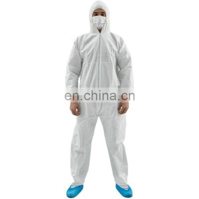 Ultrasonic Sewing Coverall For Chemical Hazard 50gsm Wholesale