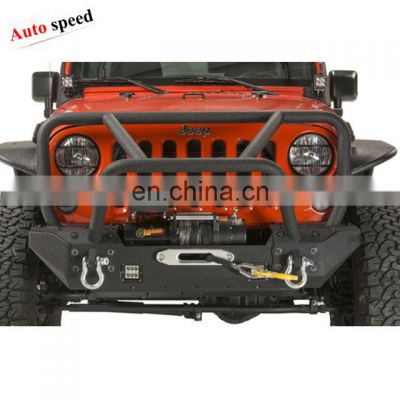 heavy duty texture black front bumper for Jeep Wrangler JK