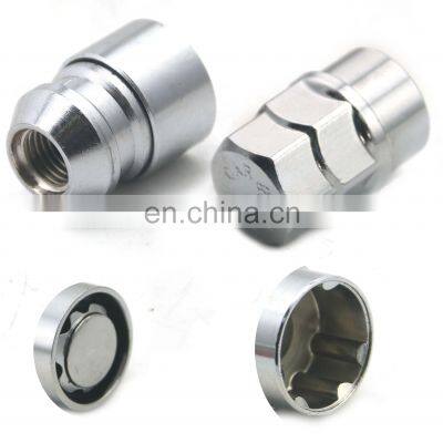 617 Reassuring Material 4 Pcs M12x1.5 Alloy Steel Chrome Lock Lug Wheel Nuts