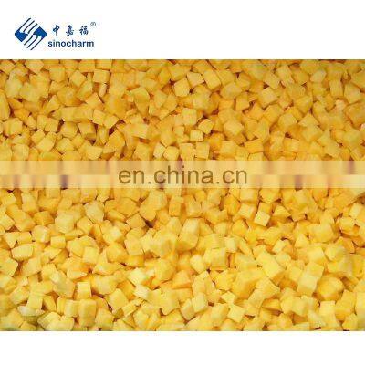 Sinocharm BRC A Approved Cube IQF Mango Frozen Mango