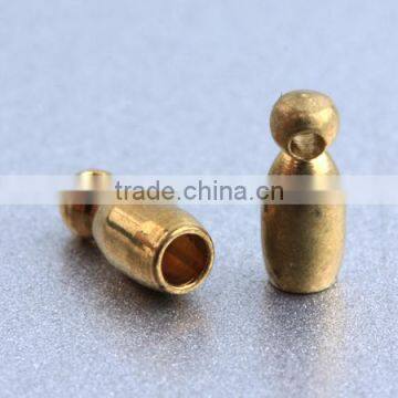 Jewelry manufacture strong jewelry findings brass cord end