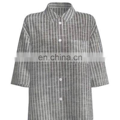 LINEN/COTTON STRIPE YARN DYED FABRIC,HIGH QUALITY photo-4