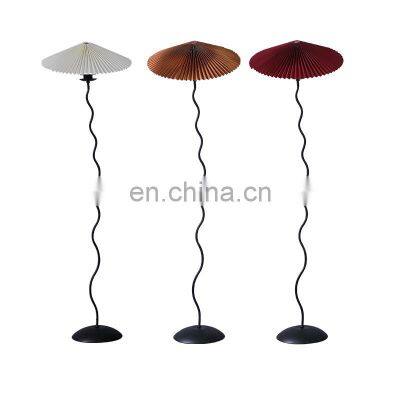 Wholesale 2022 New Indoor Decorative Floor Lamp North Hundred Pleated Bedroom Bedside Floor Lamps