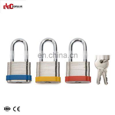 Laminated Safety Padlock Laminated Steel Waterproof Padlock 50mm With Keys