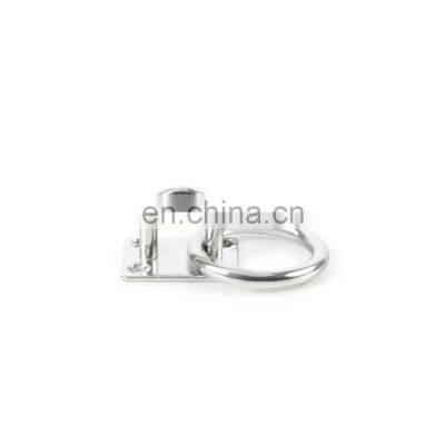 JRSGS Customized High Quality 304/316 Stainless Steel Marine Grade Hardware Square Eye Plate With Ring photo-2