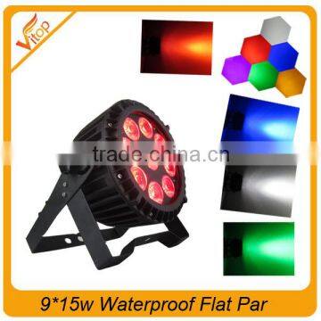 Vitop led Stage Light rgbwa uv 6in1 9x15w led par light waterproof stage par light