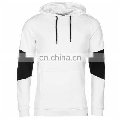 2022 Latest design two tone OEM pullover hoodie for men custom made fleece Fitness Sports Gym hoodies sweatshirts with hood