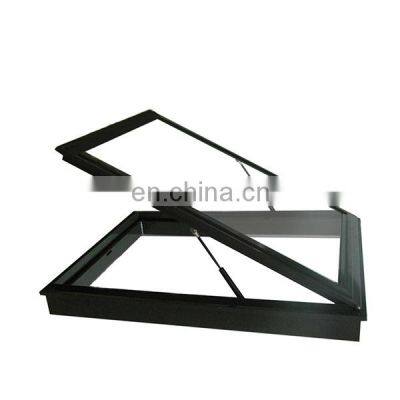 Awning Top Hung Window Aluminum Alloy Frame Top Hung Windows With Double Toughened Glass Shed Skylight